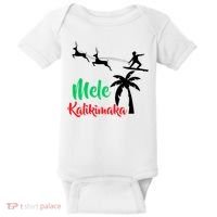 Mele Kalikimaka Christmas Hawaiian Xmas Santa Baby Bodysuit thumb 0