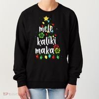 Mele kalikimaka Christmas Hawaiian Xmas Women's Sweatshirt thumb 0