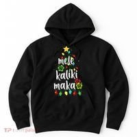Mele kalikimaka Christmas Hawaiian Xmas Hoodie thumb 0