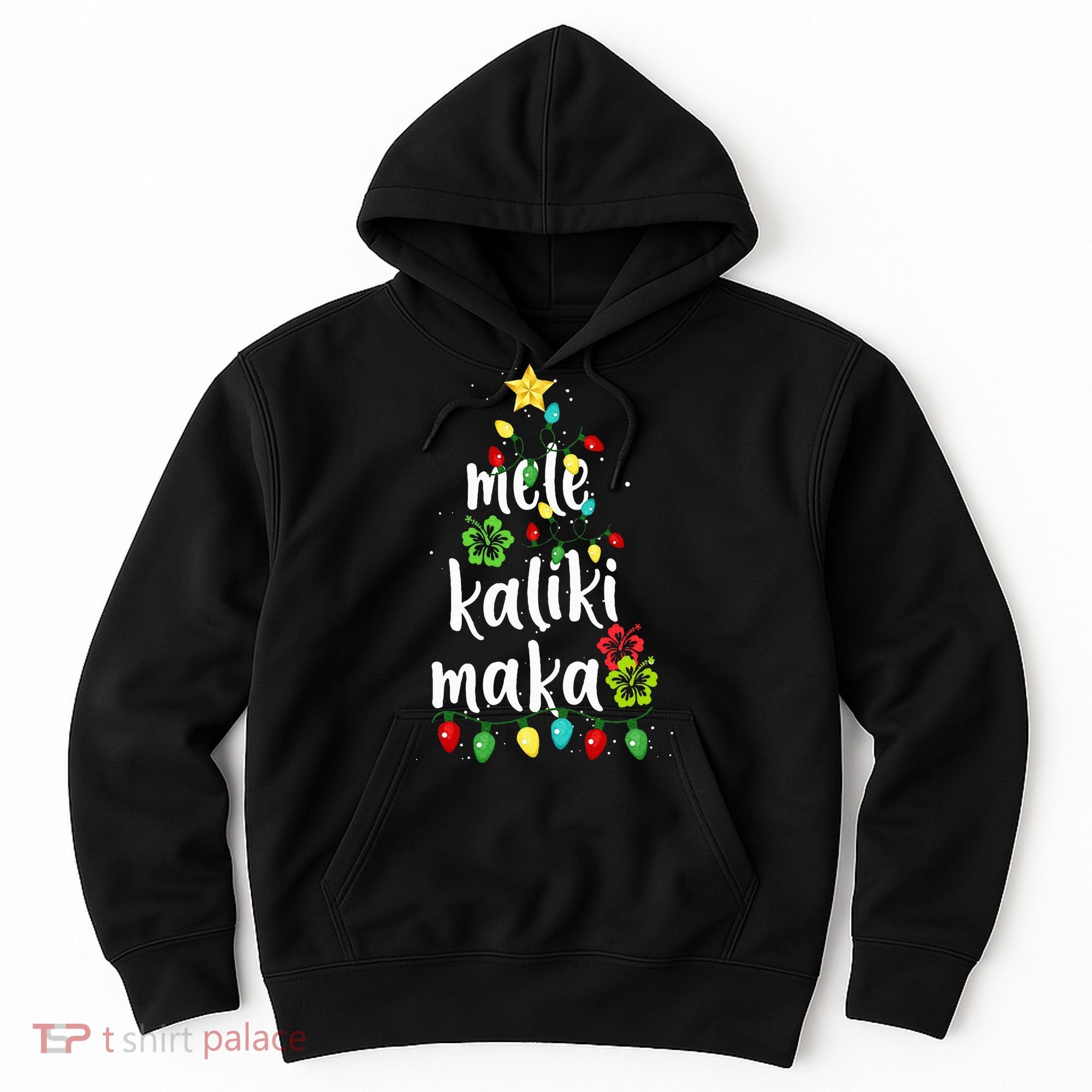 Mele kalikimaka Christmas Hawaiian Xmas Hoodie