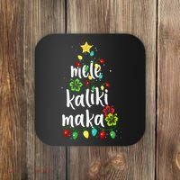 Mele kalikimaka Christmas Hawaiian Xmas Coaster thumb 0