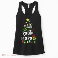 Mele kalikimaka Christmas Hawaiian Xmas Women's Tank Top thumb 0
