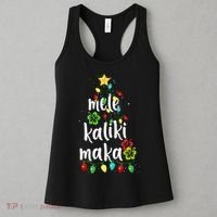 Mele kalikimaka Christmas Hawaiian Xmas Women's Tank Top thumb 3