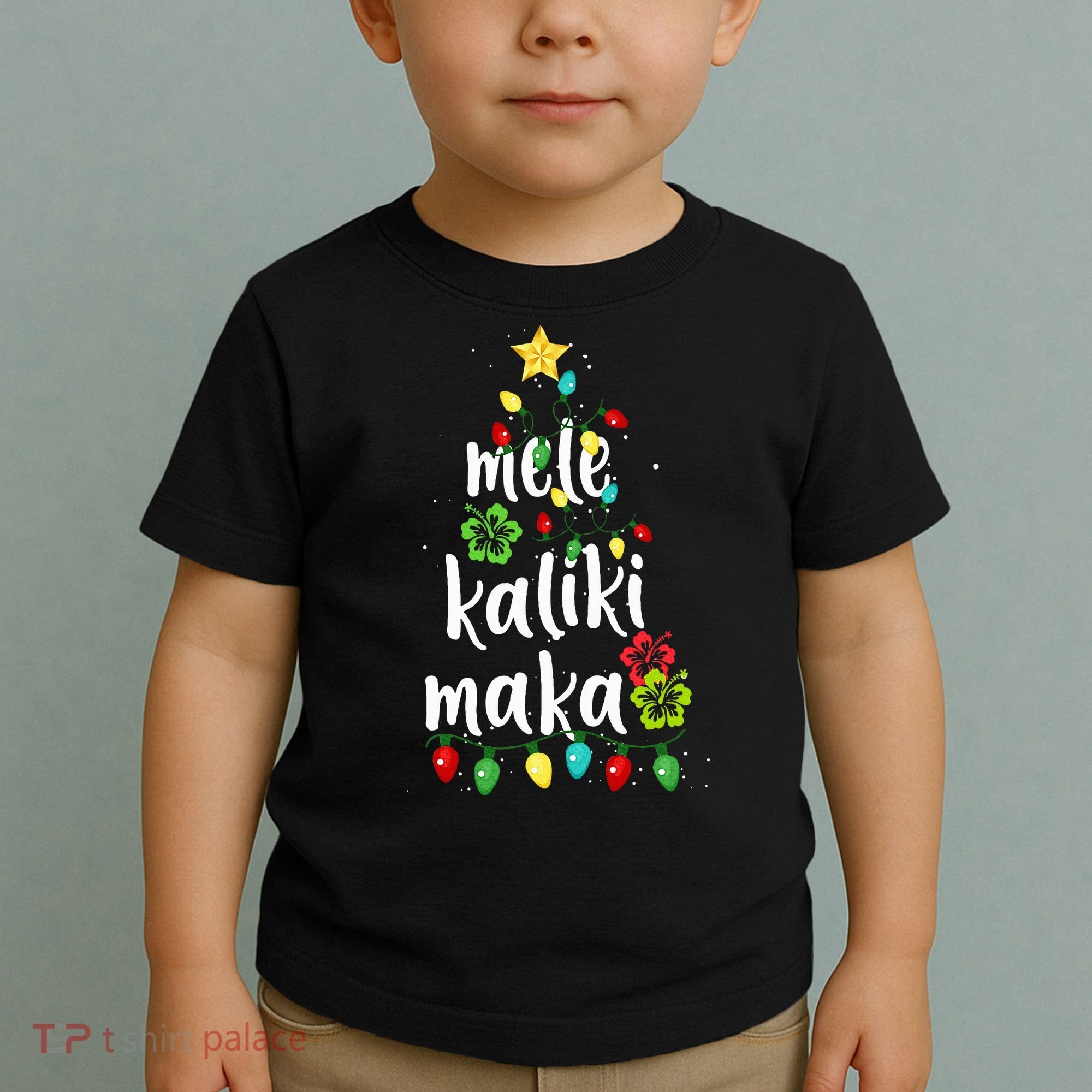 Mele kalikimaka Christmas Hawaiian Xmas Toddler T-Shirt