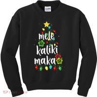 Mele kalikimaka Christmas Hawaiian Xmas Kids Sweatshirt thumb 0