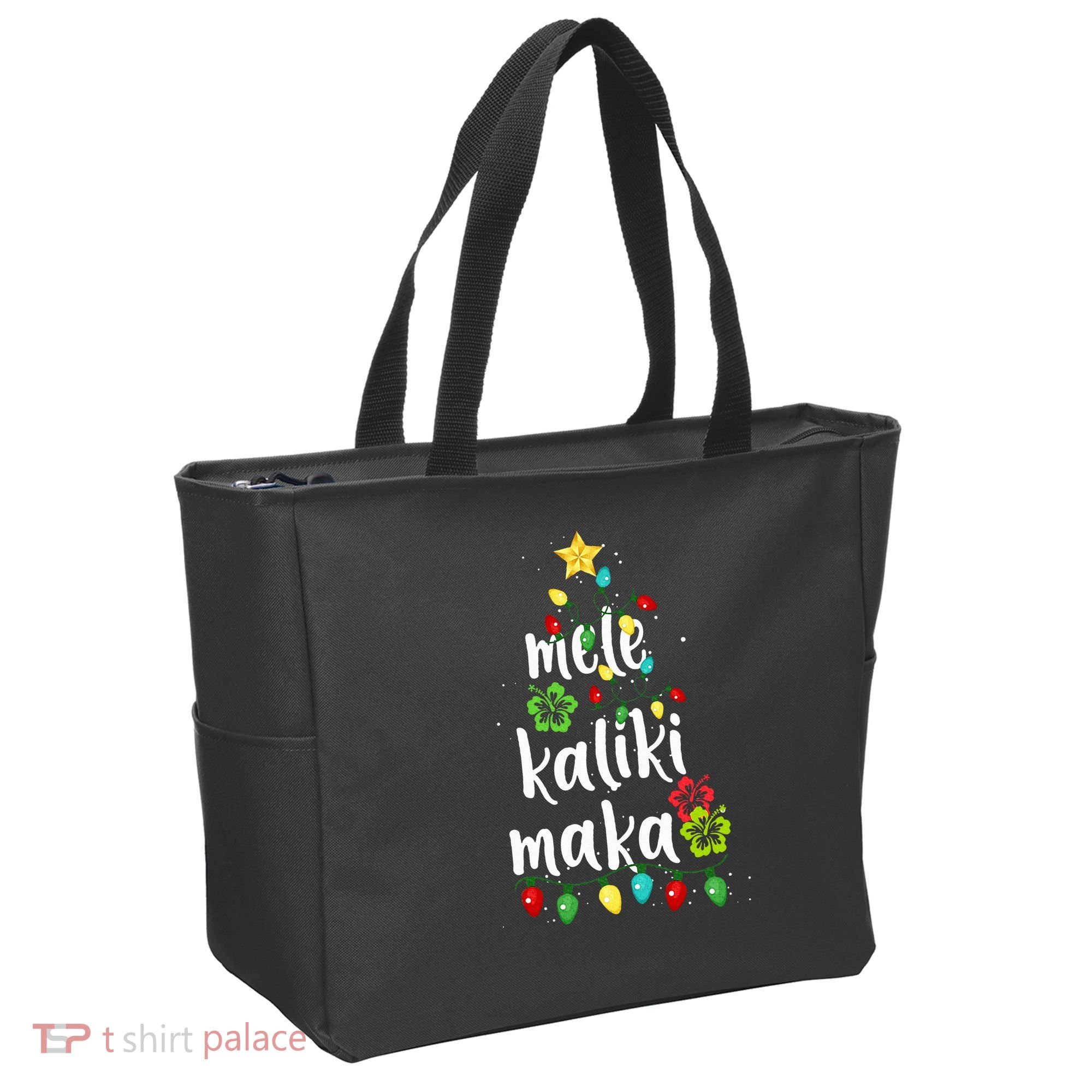 Mele kalikimaka Christmas Hawaiian Xmas Tote Bag