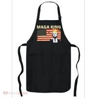 MAGA King Donald Trump Usa Flag Apron thumb 0