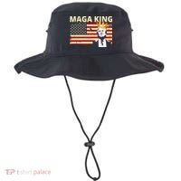MAGA King Donald Trump Usa Flag Bucket Hat thumb 0