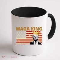 MAGA King Donald Trump Usa Flag Coffee Mug thumb 1