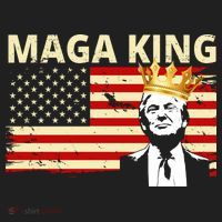 MAGA King Donald Trump Usa Flag Beanie thumb 2