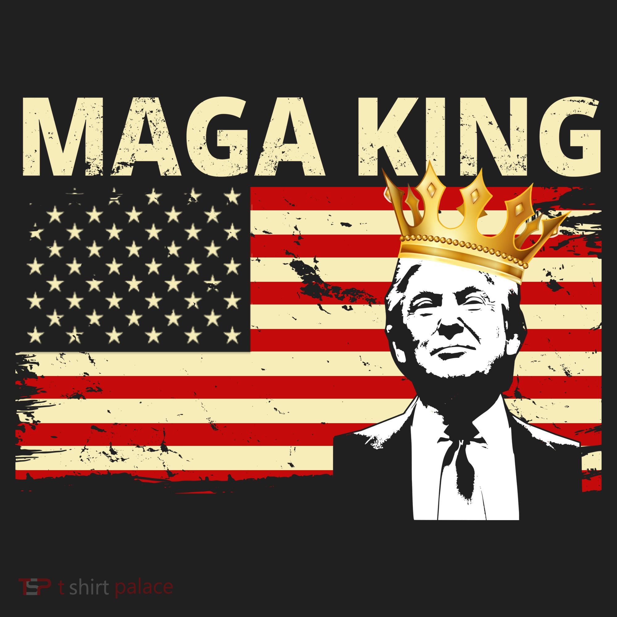 MAGA King Donald Trump Usa Flag Tumbler