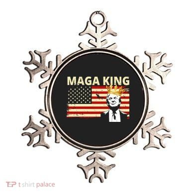 MAGA King Donald Trump Usa Flag Ornament
