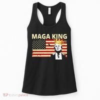 MAGA King Donald Trump Usa Flag Women's Tank Top thumb 0