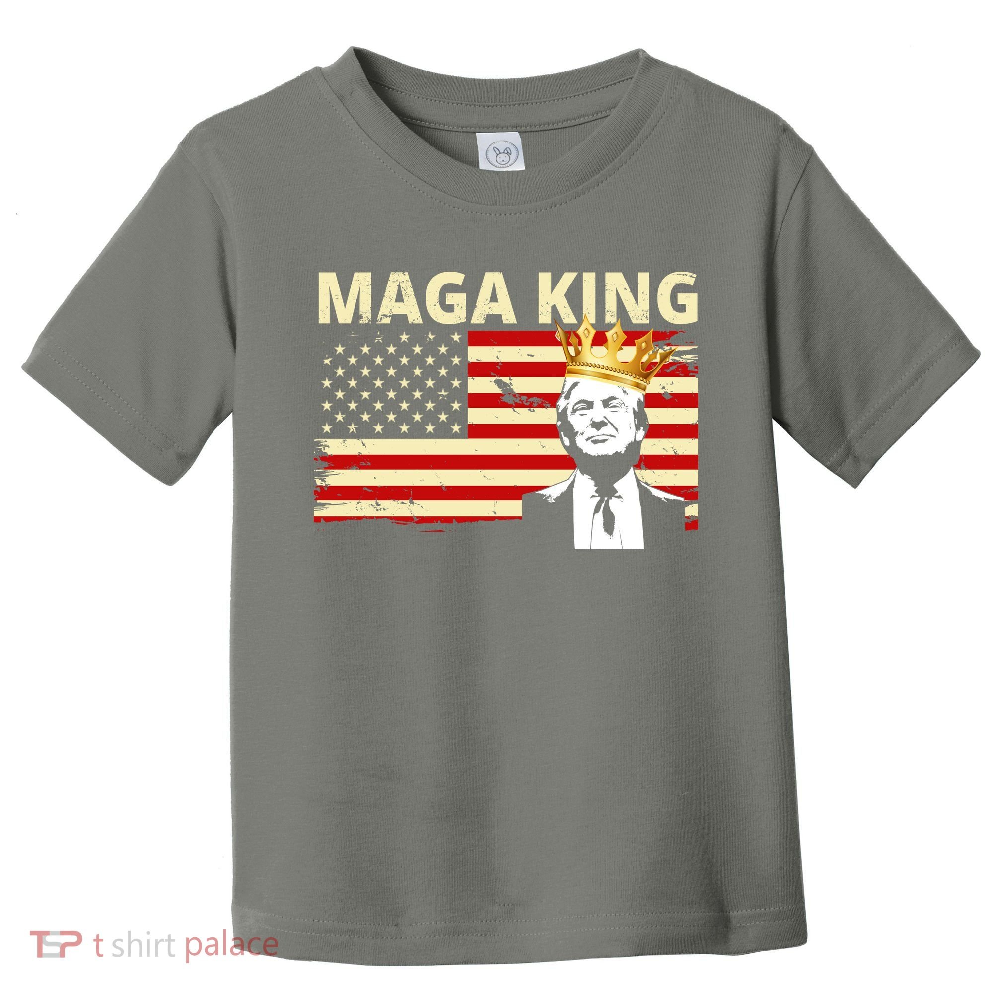 MAGA King Donald Trump Usa Flag Toddler T-Shirt