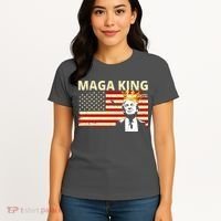 MAGA King Donald Trump Usa Flag Women's T-Shirt thumb 4