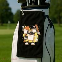 Mafia Keyboard Funny Golf Towel thumb 2