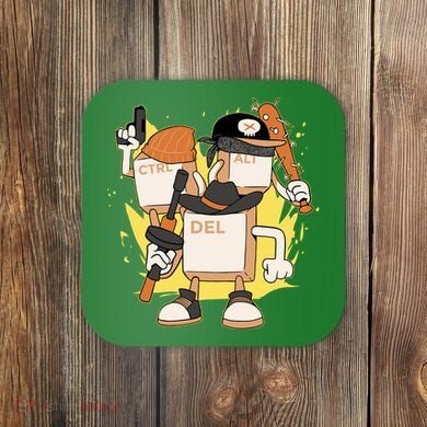 Mafia Keyboard Funny Coaster