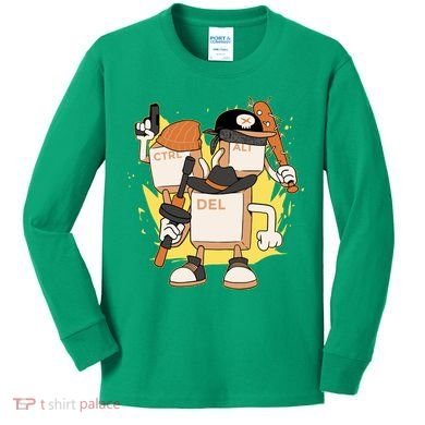 Mafia Keyboard Funny Kids Long Sleeve Shirt