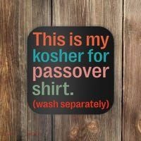 My Kosher For Passover Wash Separately Matzah Pesach Coaster thumb 0