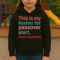 My Kosher For Passover Wash Separately Matzah Pesach Kids Hoodie thumb 3