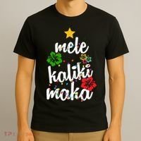 Mele Kalikimaka Festive Holiday T-Shirt thumb 3