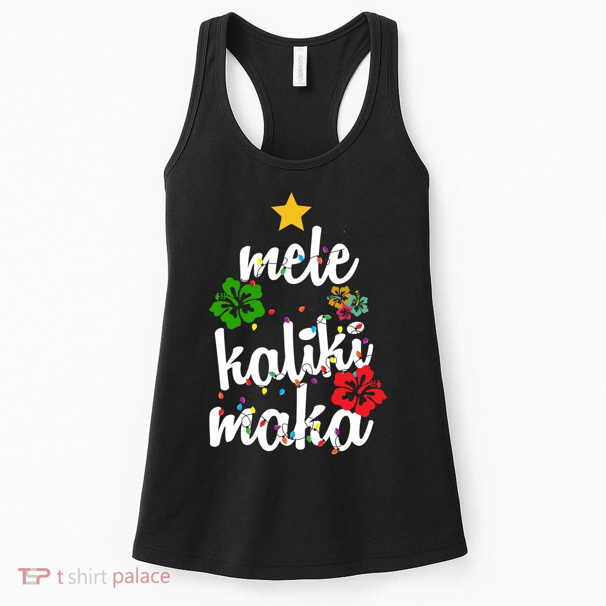 Mele Kalikimaka Festive Holiday Women's Tank Top