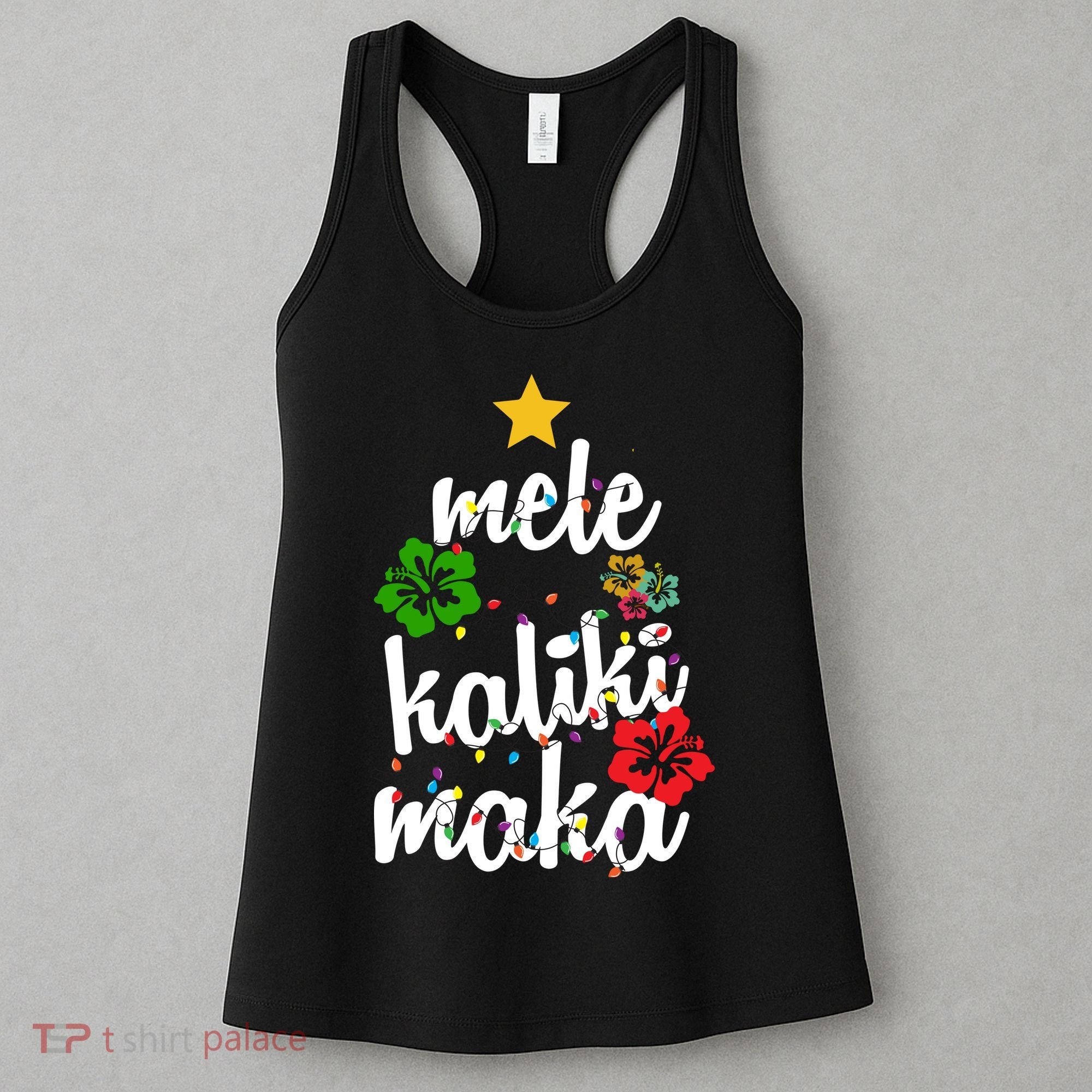 Mele Kalikimaka Festive Holiday Women's Tank Top