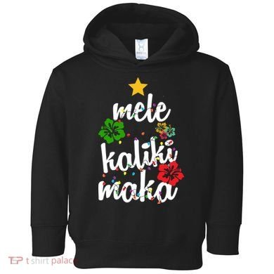 Mele Kalikimaka Festive Holiday Toddler Hoodie