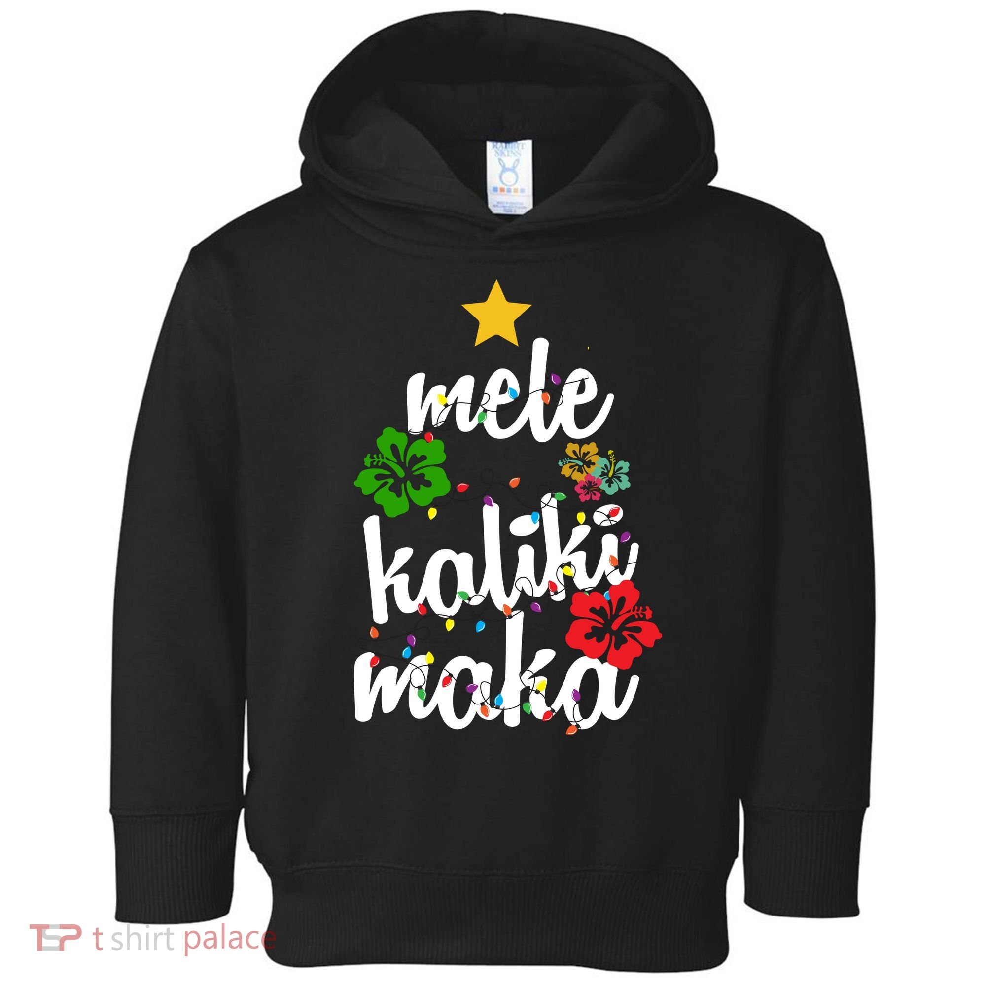 Mele Kalikimaka Festive Holiday Toddler Hoodie