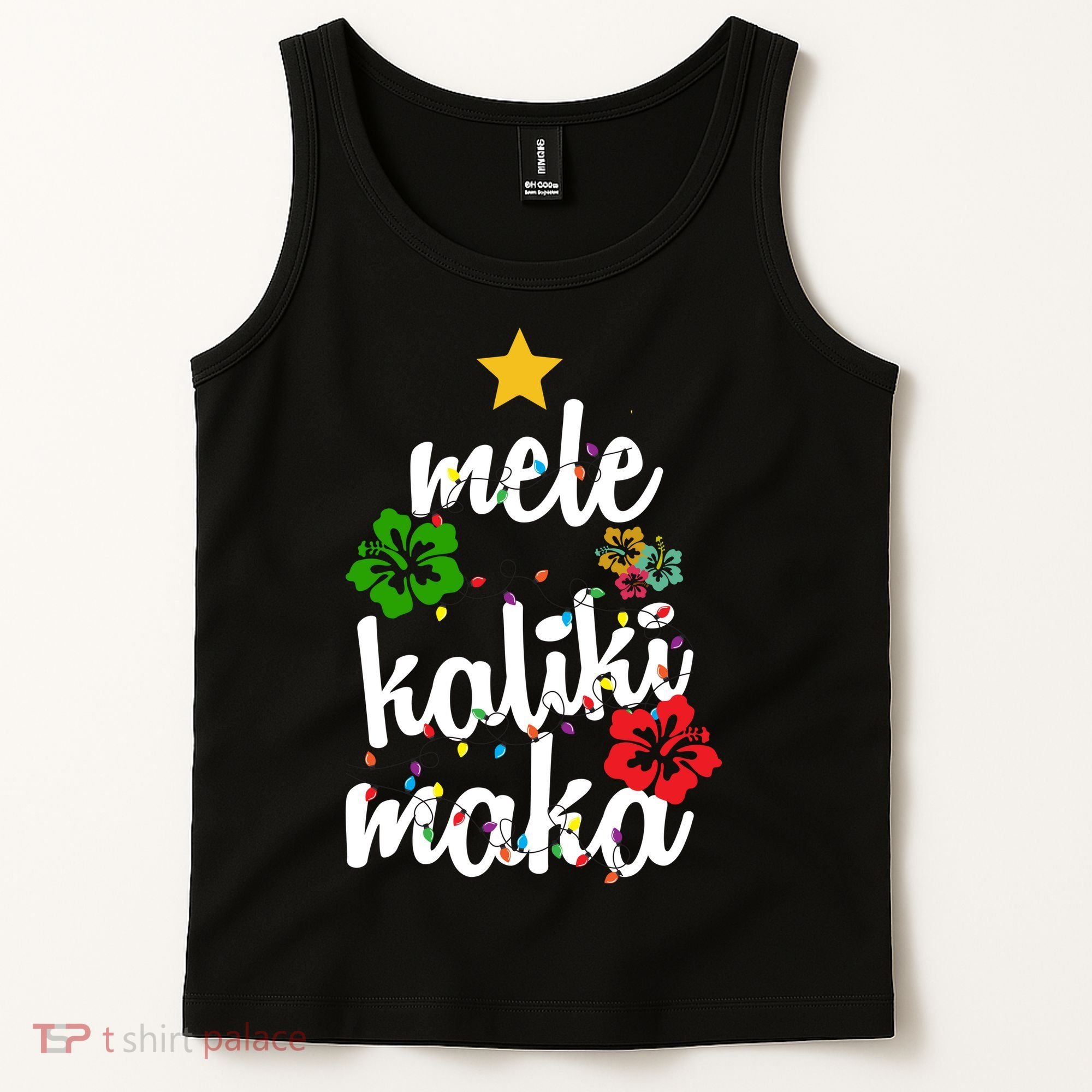 Mele Kalikimaka Festive Holiday Tank Top
