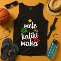 Mele Kalikimaka Festive Holiday Tank Top thumb 4