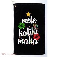 Mele Kalikimaka Festive Holiday Golf Towel thumb 0