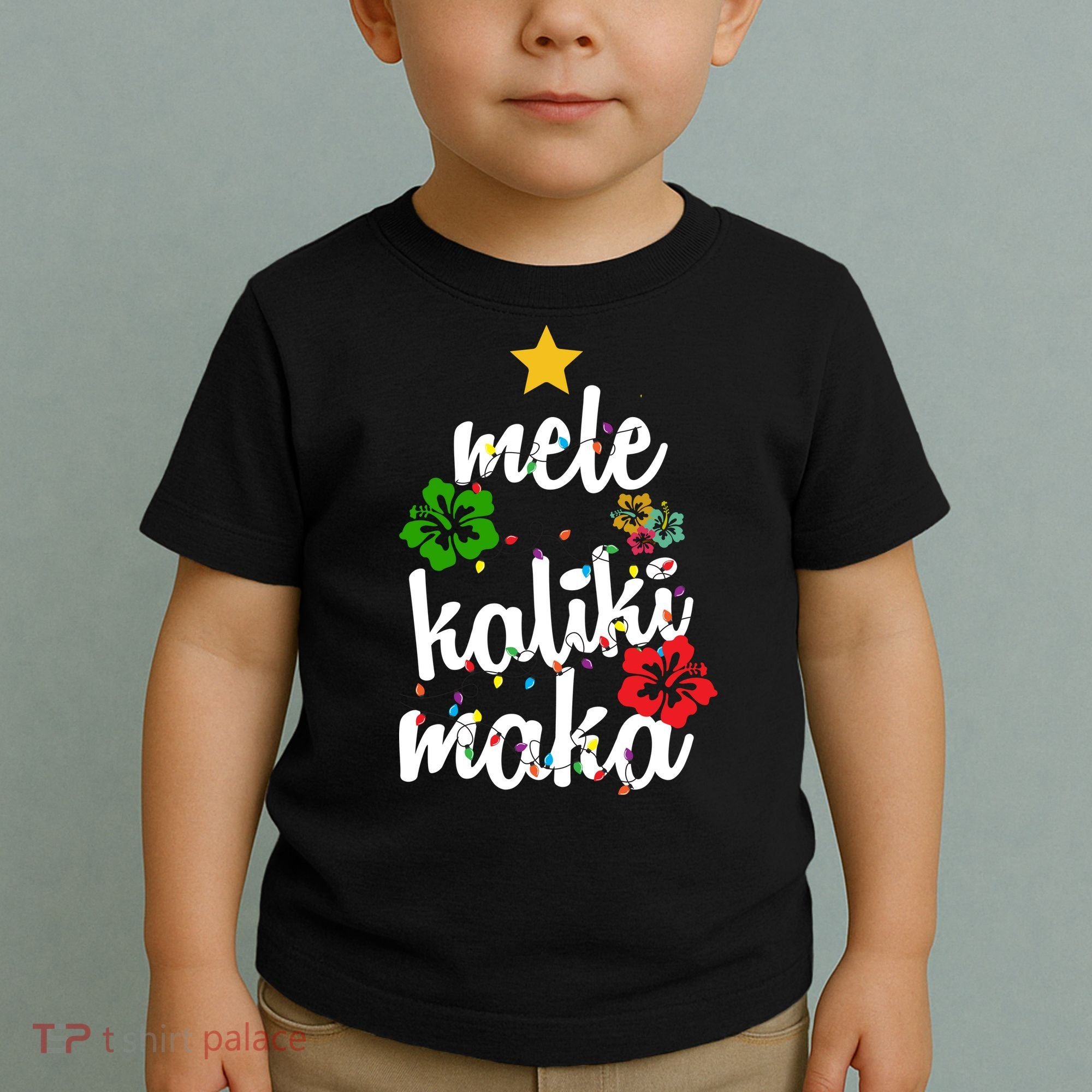 Mele Kalikimaka Festive Holiday Toddler T-Shirt