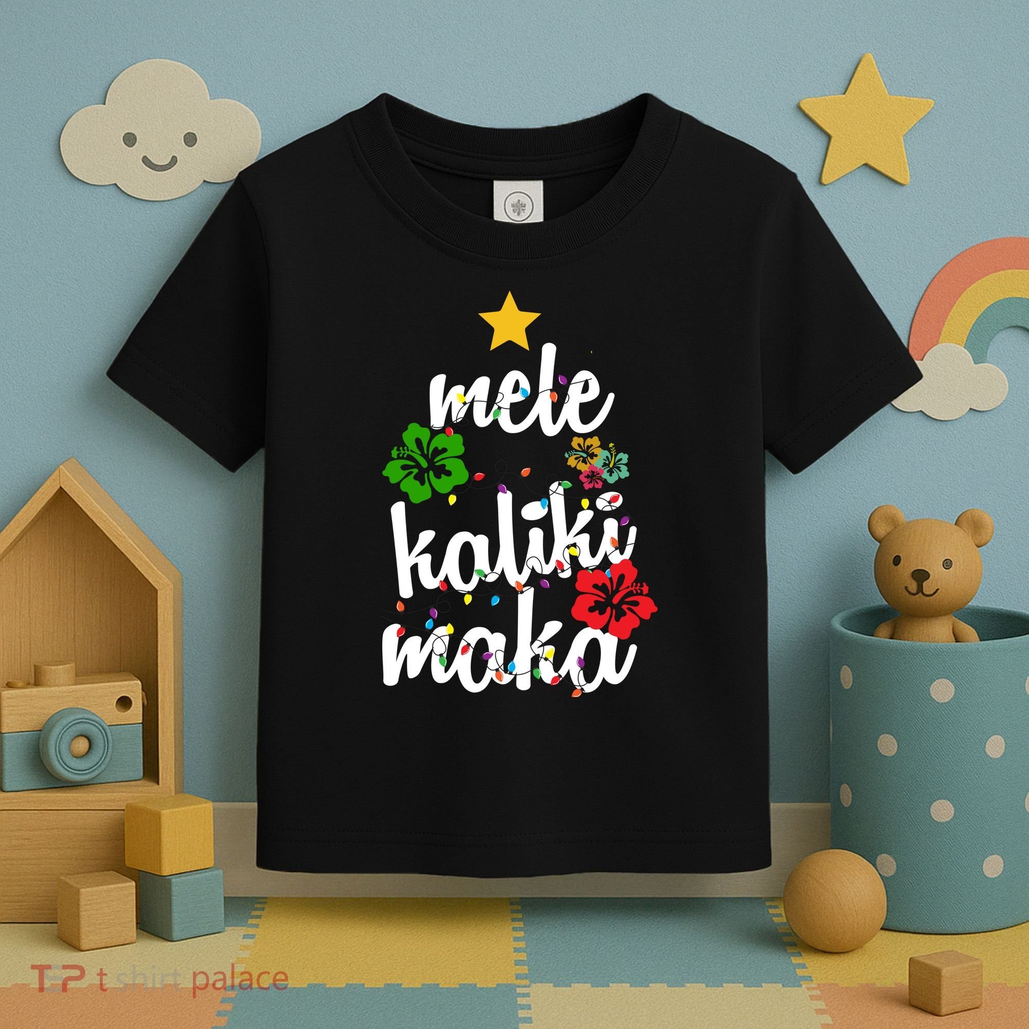 Mele Kalikimaka Festive Holiday Toddler T-Shirt