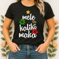 Mele Kalikimaka Festive Holiday Women's T-Shirt thumb 2