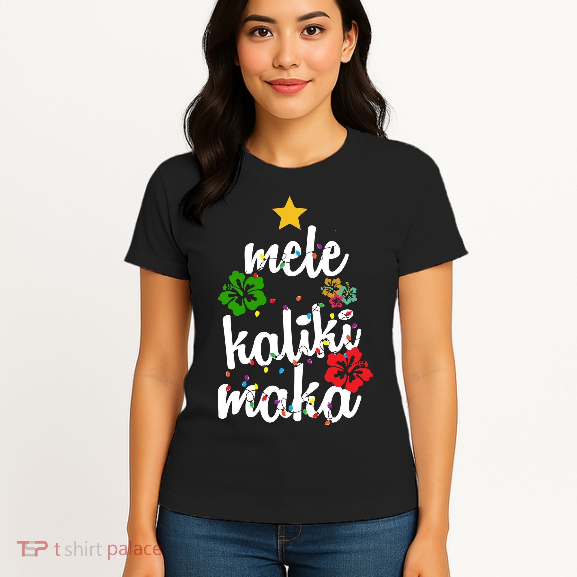 Mele Kalikimaka Festive Holiday Women's T-Shirt
