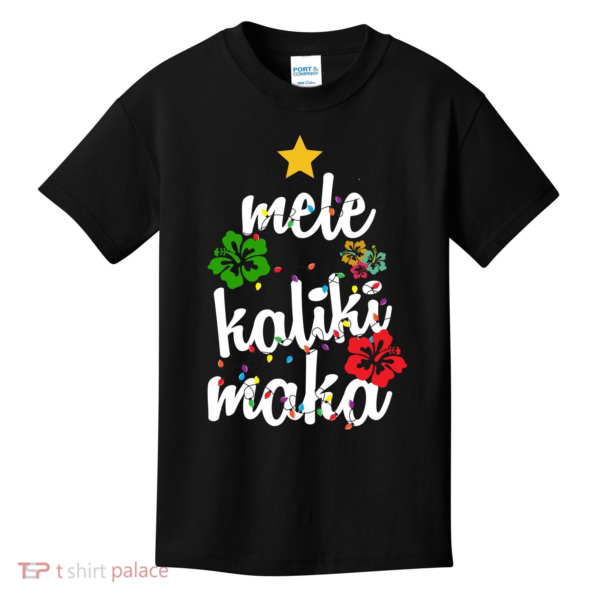 Mele Kalikimaka Festive Holiday Kids T-Shirt