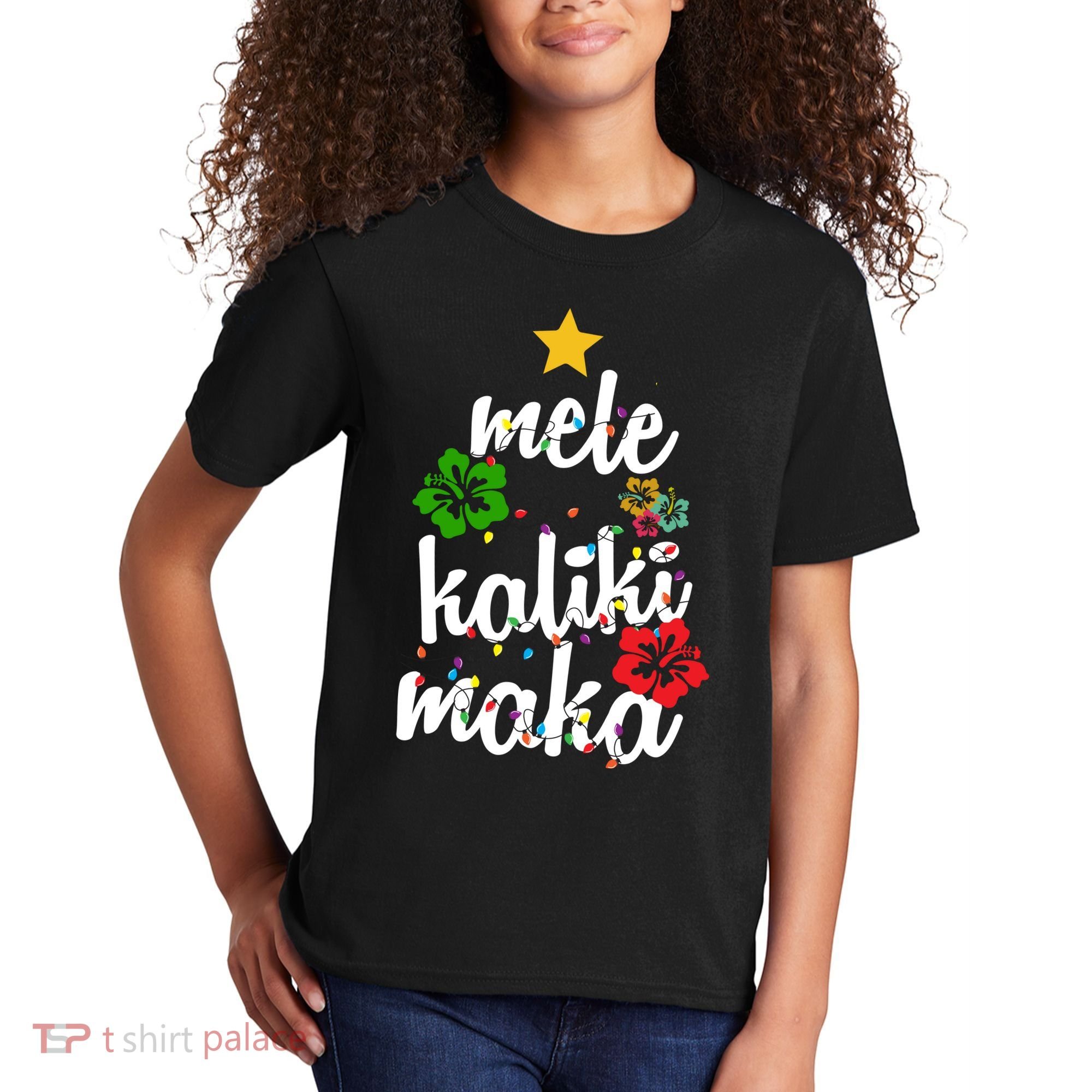 Mele Kalikimaka Festive Holiday Kids T-Shirt