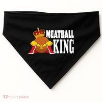 Meatball King funny queen  USA-Made Doggie Bandana thumb 0