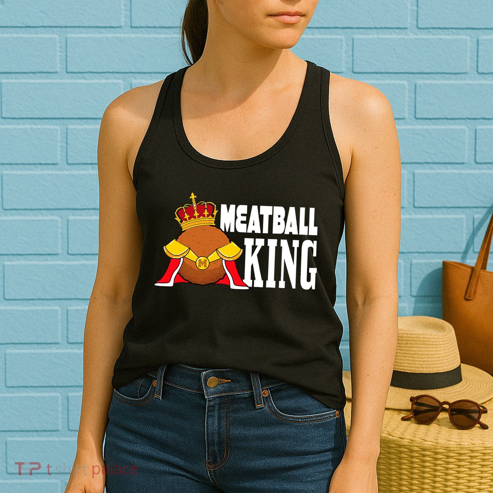 Meatball King funny queen  Women's Tank Top