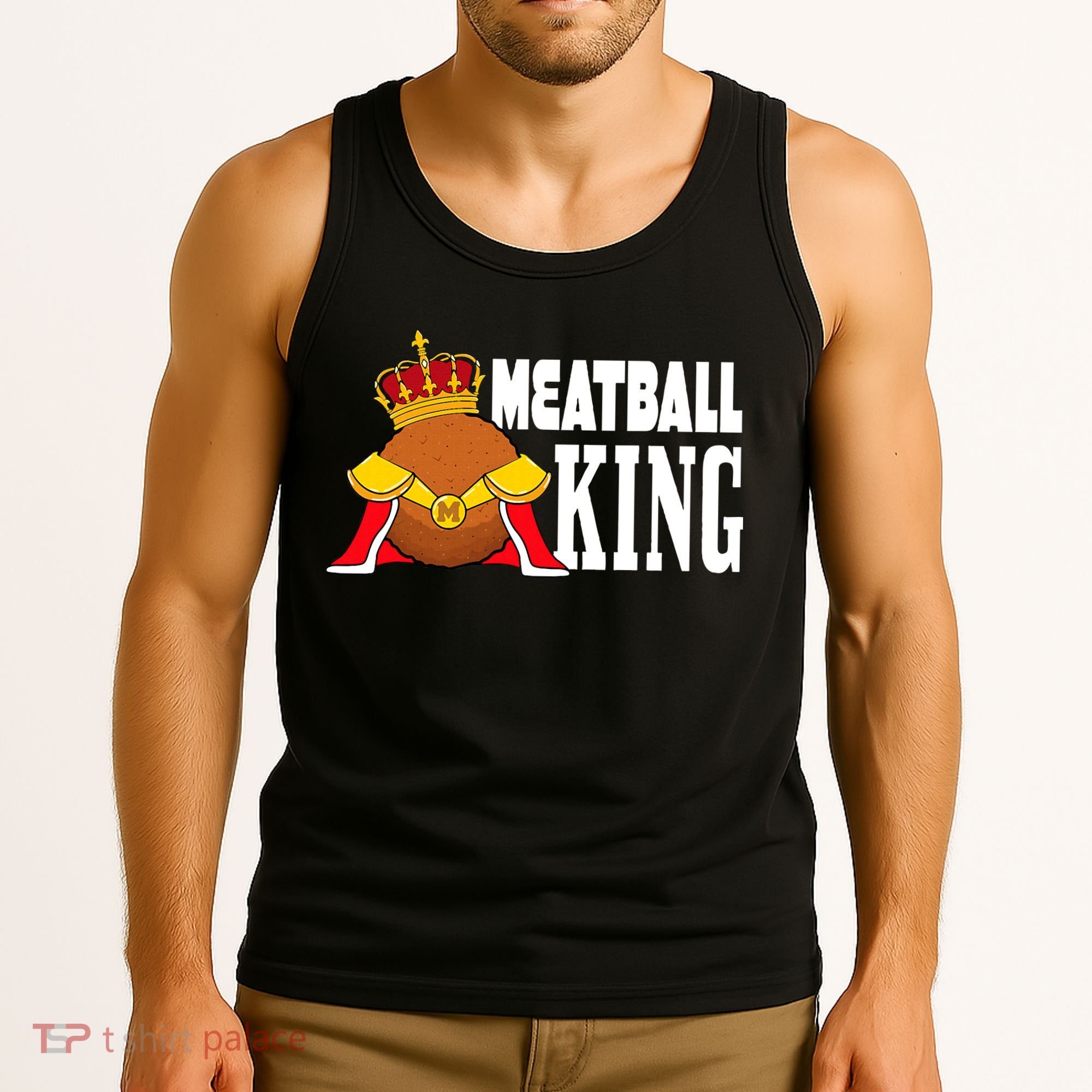Meatball King funny queen  Tank Top