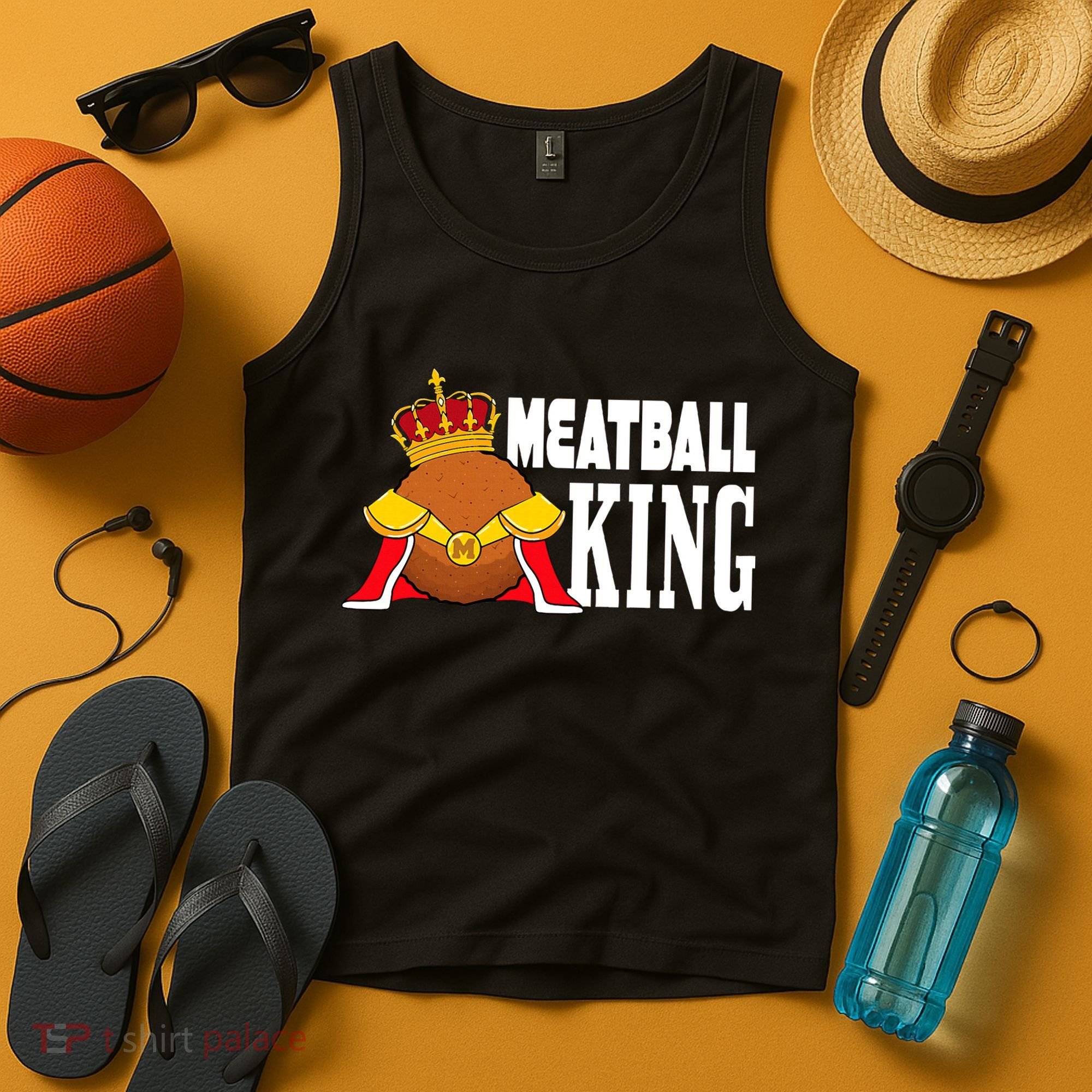 Meatball King funny queen  Tank Top