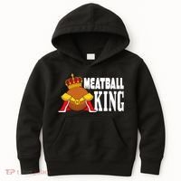 Meatball King funny queen  Kids Hoodie thumb 0