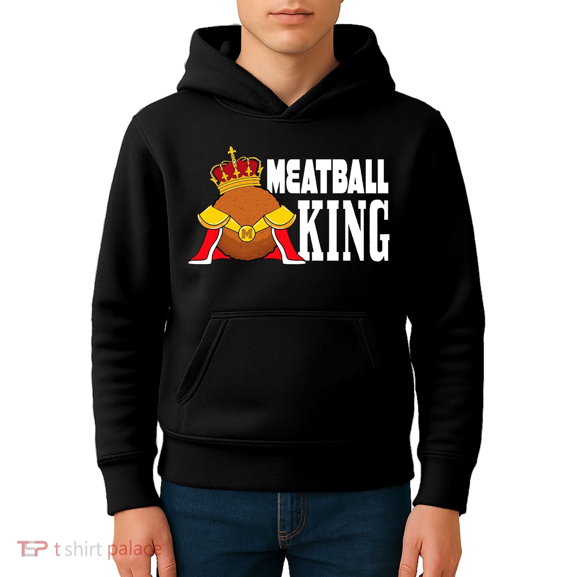 Meatball King funny queen  Kids Hoodie
