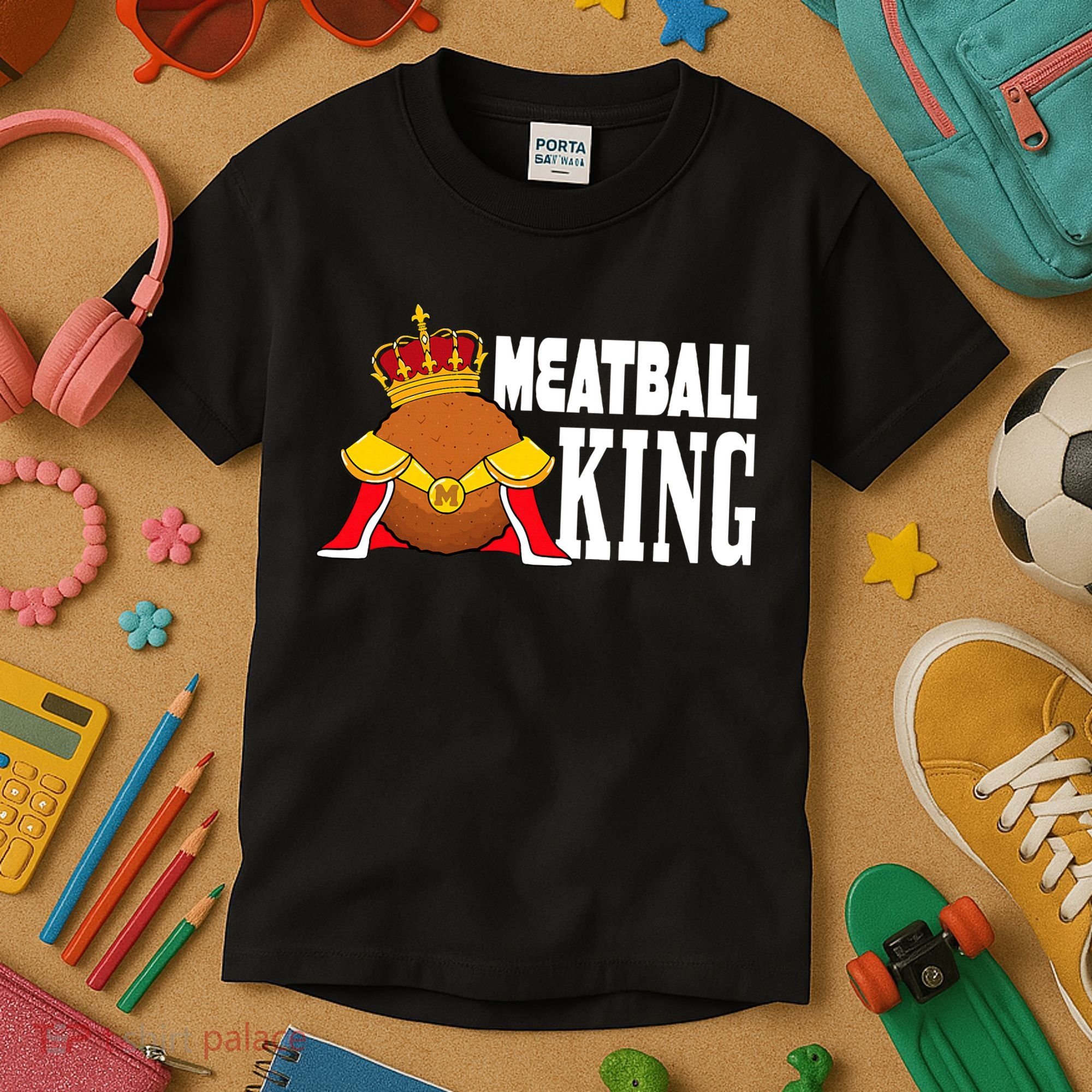 Meatball King funny queen  Kids T-Shirt