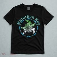 Marathon Key Florida Vintage Tribal Turtle Gift T-Shirt thumb 5