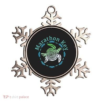 Marathon Key Florida Vintage Tribal Turtle Gift Ornament