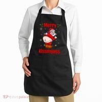 Merry Kissmyass Funny Santa Christmas Apron thumb 2