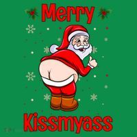 Merry Kissmyass Funny Santa Christmas Polo thumb 2