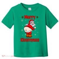 Merry Kissmyass Funny Santa Christmas Toddler T-Shirt thumb 0